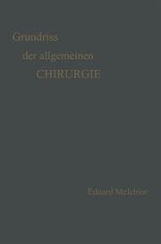 Cover von Grundriss der Allgemeinen Chirurgie