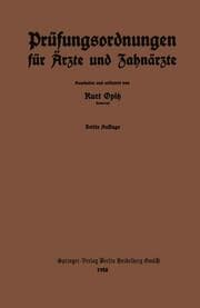 Cover von Prüfungsordnungen für Ärzte und Zahnärzte