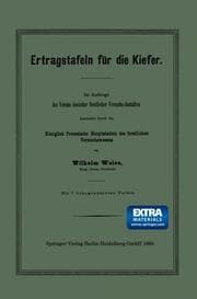 Cover von Ertragstafeln für die Kiefer