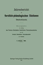 Cover von Jahresbericht der forstlich-phänologischen Stationen Deutschlands