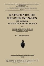 Cover von Katatonische Erscheinungen im Rahmen Manischer Erkrankungen