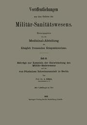 Cover von Beiträge zur Kenntnis der Entwickelung des Militär-Badewesens und der von Pfuelschen Schwimmanstalt in Berlin