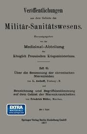 Cover von Über die Benennung der chronischen Nierenleiden.Bezeichnung und Begriffsbestimmung auf dem Gebiet der Nierenkrankheiten