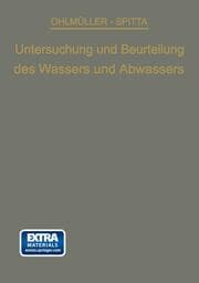Cover von Die Untersuchung und Beurteilung des Wassers und des Abwassers