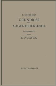 Cover von F.Schiecks Grundriss der Augenheilkunde für Studierende