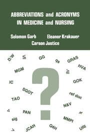 Cover von Abbreviations and Acronyms in Medicine and Nursing