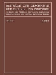 Cover von Beiträge zur Geschichte der Technik und Industrie