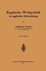 Cover von Englische Weltpolitik in englischer Beleuchtung