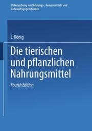 Cover von Untersuchung von Nahrungs-, Genussmitteln und Gebrauchsgegenständen
