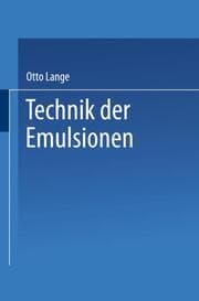 Cover von Technik der Emulsionen