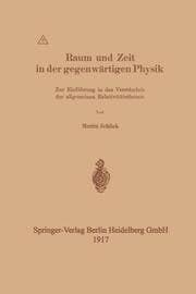 Cover von Raum und Zeit in der gegenwärtigen Physik
