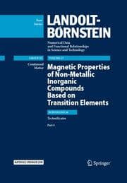 Cover von Magnetic Properties of Non-Metallic Inorganic Compounds Based on Transition Elements