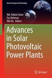 Cover von Advances in Solar Photovoltaic Power Plants