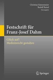 Cover von Festschrift für Franz-Josef Dahm