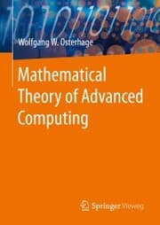 Cover von Mathematical Theory of Advanced Computing