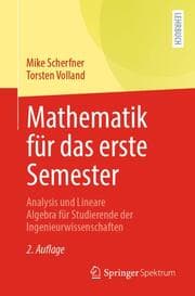 Cover von Mathematik für das erste Semester