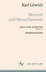 Cover von Karl Löwith: Mensch und Menschenwelt