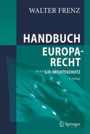 Cover von Handbuch Europarecht 5/II: Rechtsschutz