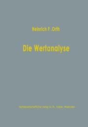 Cover von Die Wertanalyse