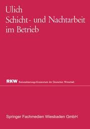Cover von Schicht- und Nachtarbeit im Betrieb