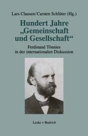 Cover von Hundert Jahre Gemeinschaft und Gesellschaft