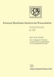 Cover von Vom Ausgang der Komödie Exemplarische Lustspielschlüsse in der europäischen Literatur