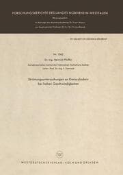 Cover von Strömungsuntersuchungen an Kreiszylindern bei hohen Geschwindigkeiten