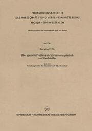 Cover von Über spezielle Probleme der Zerkleinerungstechnik von Weichstoffen