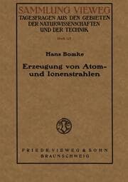 Cover von Erzeugung von Atom- und Ionenstrahlen