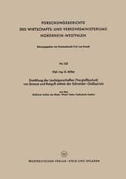 Cover von Ermittlung der Laufeigenschaften (Vergießbarkeit) von Bronze und Rotguß mittels der Schneider-Gießspirale