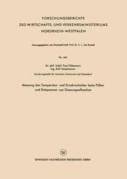 Cover von Messung des Temperatur- und Druckverlaufes beim Füllen und Entspannen von Dissousgasflaschen