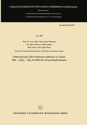 Cover von Untersuchungen über Festkörperreaktionen im System BaO Al2O3 SiO2 mit Hilfe der Infrarot-Spektroskopie