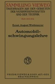 Cover von Automobilschwingungslehre