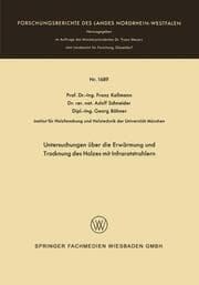 Cover von Untersuchungen über die Erwärmung und Trocknung des Holzes mit Infrarotstrahlern