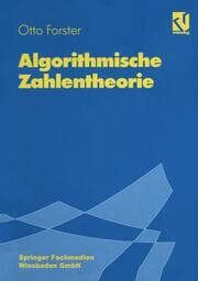 Cover von Algorithmische Zahlentheorie