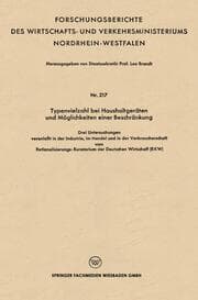 Cover von Typenvielzahl bei Haushaltgeräten und Möglichkeiten einer Beschränkung