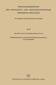 Cover von Arbeitstechnische und arbeitsphysiologische Rationalisierung von Mauersteinen