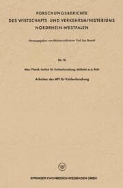Cover von Arbeiten des MPI für Kohlenforschung