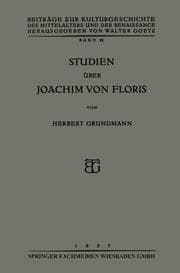 Cover von Studien über Joachim von Floris