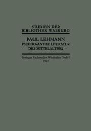 Cover von Pseudo-Antike Literatur des Mittelalters