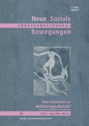 Cover von Vom Sozialstaat zur Wohlfahrtsgesellschaft?