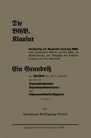 Cover von Die BGB.Klausur