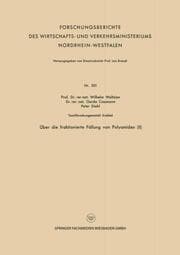 Cover von Über die fraktionierte Fällung von Polyamiden (II)