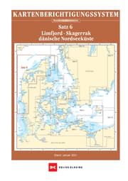 Cover von Berichtigung Sportbootkarten Satz 6: Limfjord - Skagerrak - Dänische Nordseeküste (Ausgabe 2022)