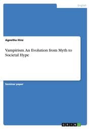 Cover von Vampirism.An Evolution from Myth to Societal Hype