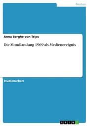 Cover von Die Mondlandung 1969 als Medienereignis