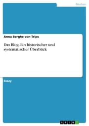 Cover von Das Blog. Ein historischer und systematischer Überblick