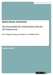 Cover von Das Frauenbild der katholischen Kirche. Ein Paradoxon?