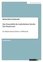 Cover von Das Frauenbild der katholischen Kirche. Ein Paradoxon?