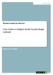 Cover von Una visión ecológica desde la psicología cultural